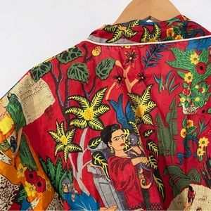 Frida Kahlo Cotton Robe/Cover Up